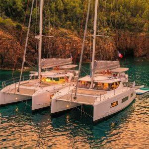 Excursion privée en catamaran – JOURNÉE SUNSET (8h) - Formule DUO